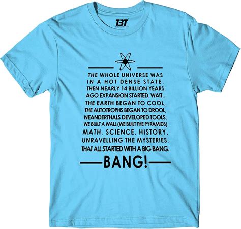 Buy The Big Bang Theory T-Shirt - Title Song Regular Fit Cotton Tshirt Sky Blue at Amazon.in