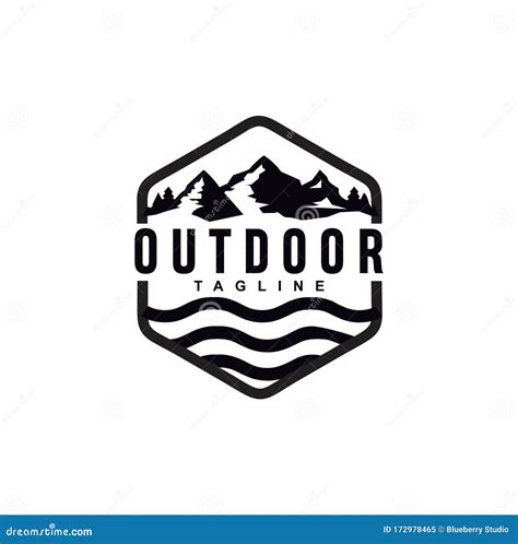 Mountain Outdoor Logo Vintage Design ,Hiking, Camping, Expedition and Outdoor Adventure ...