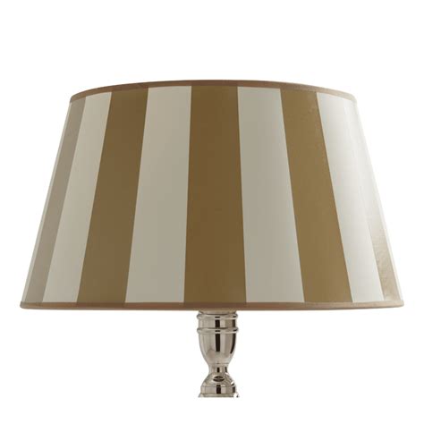 Stripes Lamp Shade Pleated in Black/White 16" Hire | Options Greathire London