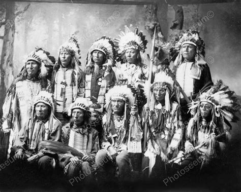 Sioux Chiefs 1899 Vintage 8x10 Reprint Of Old Photo | Native american ...