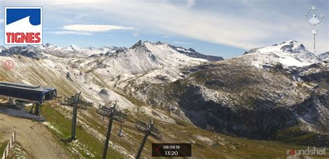 Tignes webcam - winter is coming! - White Horizon Chalets - Tignes Chalets