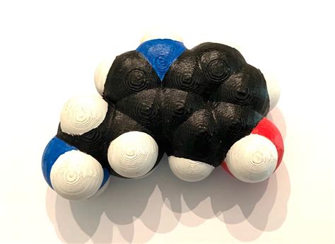 Serotonin Space-filling Molecular Model 3D Printed in PLA and Painted - Etsy