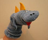 Dinosaur Sock Puppet Craft | All Kids Network