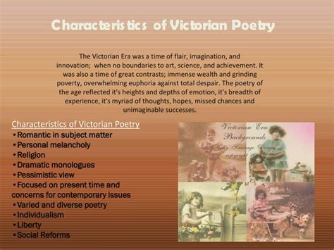 😀 Victorian poetry characteristics. Victorian Era Literature Characteristics. 2019-01-05