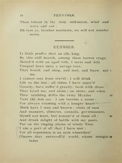 185589281 Ulysses Tennyson | PDF