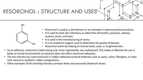 structure and uses of phenol, cresol, resorcinol and naphthol | PPT