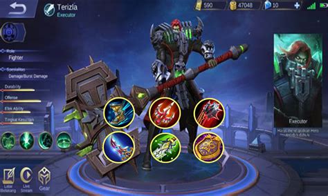 Build Terizla Mobile Legends, Pembekuk Hero Lawan! - Dafunda.com