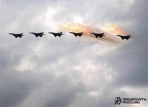 Russian Knights and Strizhi anniversary air show in Kubinka. Detailed ...