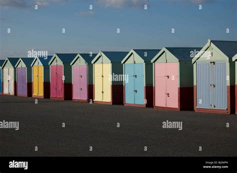 Beach Huts, Brighton, UK Stock Photo - Alamy