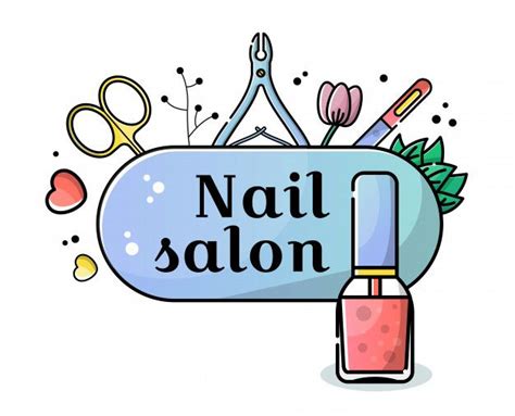 Premium Vector | Vector flat banner for nail salon background | Nail drawing, Nail salon, Nail ...