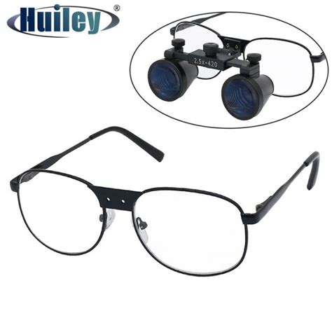 Ultra-lightweight Glasses for Dental Magnifier Screw Hole Brass Frame Electroplating Paint ...