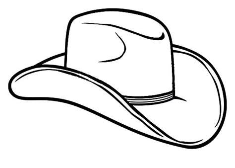 Cowboy Hat Outline - ClipArt Best