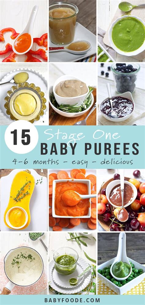 15 Stage One Baby Food Purees (4-6 Months) - Baby Foode