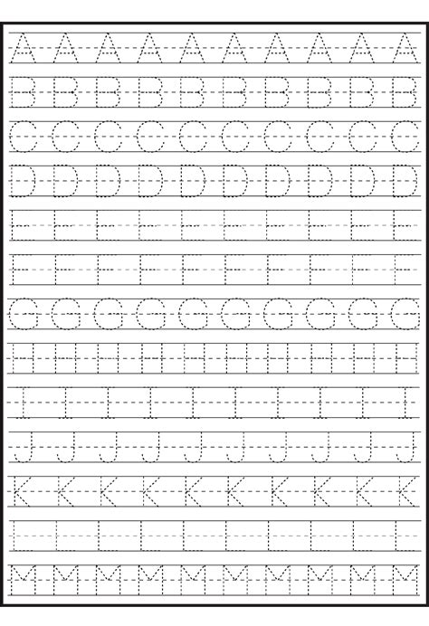 Practice Tracing Letters - TracingLettersWorksheets.com