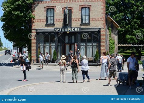 On Location Filming at Cafe Tropical a Fictional Restaurant Featured in Schitt`s Creek Editorial ...