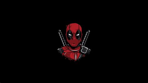 deadpool, superheroes, hd, 4k, 5k, 8k, minimalism, minimalist, dark, black, HD Wallpaper | Rare ...