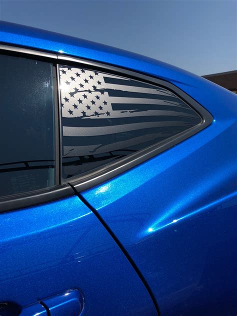 Distressed Quarter Window Flag Decals 2016-18 Chevy Camaro | Elevated ...