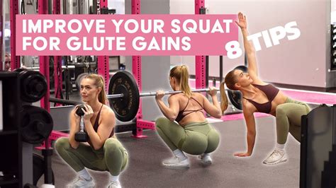 8 TIPS FOR SQUATS FOR MASSIVE GLUTE GAINS - YouTube