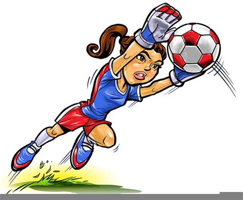 Soccer Goalie Cartoon Female