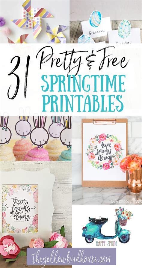 31 Pretty & Free Springtime Printables | The Yellow Birdhouse