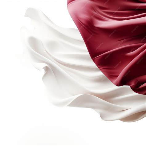 Premium Photo | Flag wallpaper of Qatar with white background high