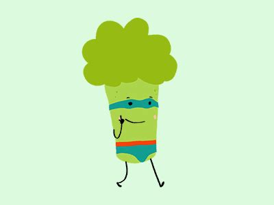 Broccoli Strut by Animade on Dribbble