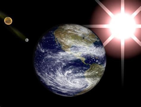 Space View, Earth,moon And Sun Stock Photography - Image: 2098572