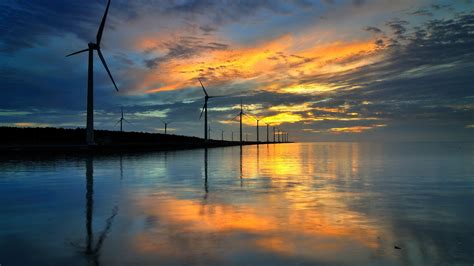 tranquil scene, renewable energy, windmills, sky, landscape, outdoors, beauty in nature, fuel ...