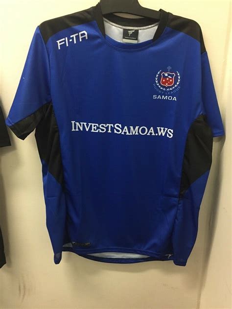 Toa Samoa Rugby League Players Training Shirt With Black Trim Sizes S ...