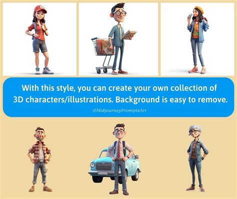 AI 3D Character Generator I 3D Character GPT4 Midjourney Prompts I ...