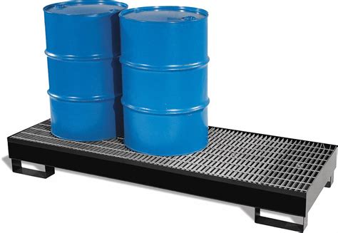 BLACK DIAMOND, For 4 Drums, 66 gal Spill Capacity, Drum Spill Containment Pallet - 35LT89|5400 ...