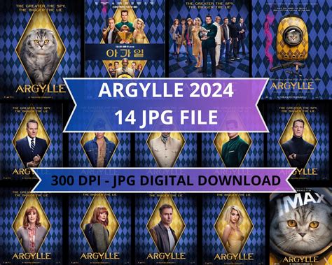 Argylle 2024 Movie Poster 2024, Argylle 2024, 14 JPG Argylle, Digital ...