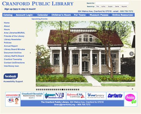 cranford-library-homepage | Renna Media