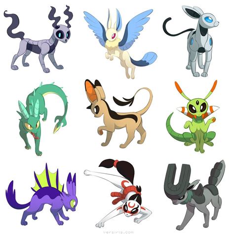 Fake Eeveelutions by https://versiris.deviantart.com on @DeviantArt ...