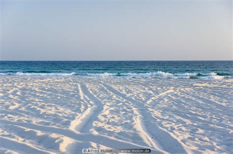 White coral sand beach photo. Beaches, Salalah, Dhofar, Oman