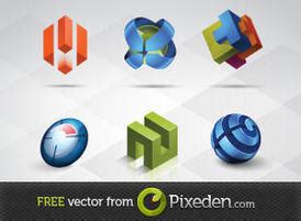 3D Logo Templates Set - Download Free Vector Art, Stock Graphics & Images