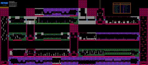 Metroid - Mini-Boss Hideout II - Nintendo NES Map