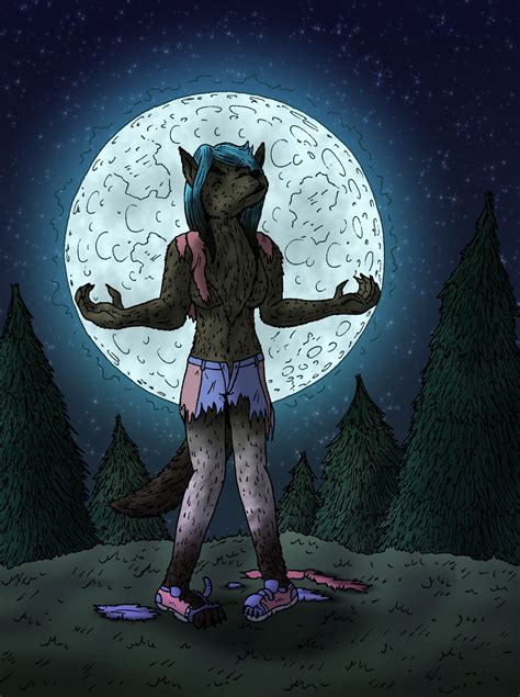 Comm: Zoey werewolf TF by oldiblogg on deviantART