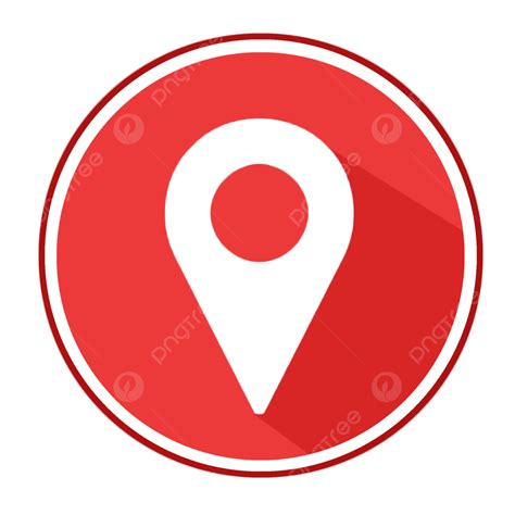 Round Location Map Icon Logo Symbol Vector Design Transparent Background Free, Location Map, Map ...