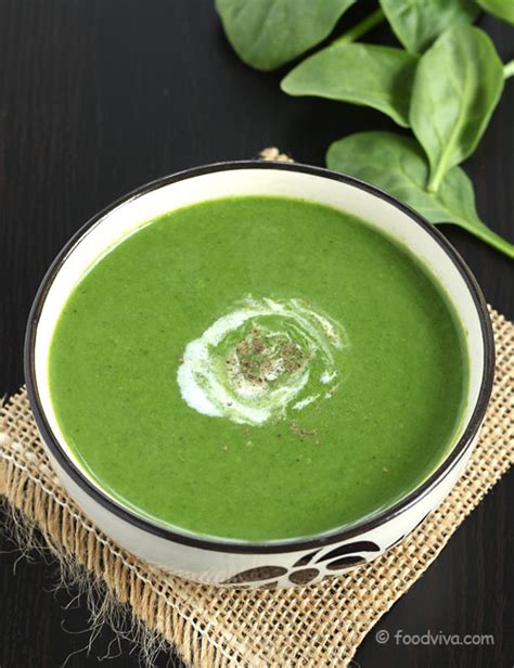 Palak Soup Recipe with Step By Step Photos - Spinach Soup