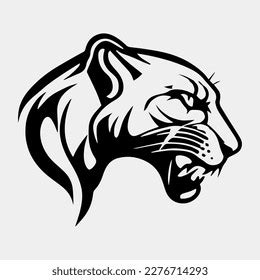 Animal Head Panther Vector Logo Icon Stock Vector (Royalty Free ...