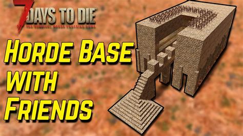 Simple Multiplayer Horde Base | Block by Block | 7 Days to Die | Alpha 20 - YouTube