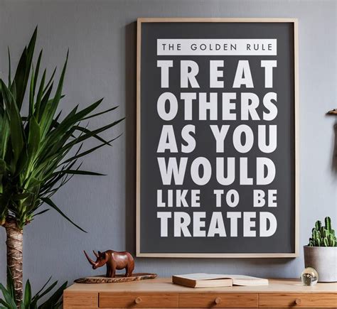 The Golden Rule Printable Wall Art Matthew 7:12 Treat Others | Etsy Rules Quotes, Sign Quotes ...