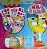 "Lucy and Ethel" Original Abstract Painting by Aleea Jaques by Aleea Jaques - Aleea Art Studio ...