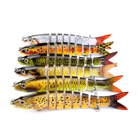 Swimbait 13 Color 8 Sections Fishing Lure - Proberos Fishing Tackle