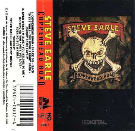 Steve Earle - Copperhead Road (1988, Cassette) | Discogs