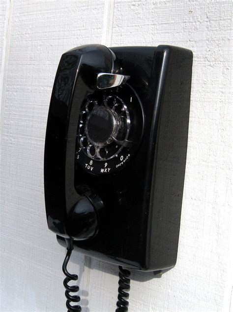 Vintage Wall Mount Phone Black Phone with by yellowcabvintage | Vintage telephone, Antique phone ...