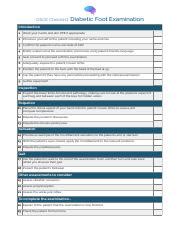 OSCE-Checklist-Diabetic-Foot-Examination.pdf - OSCE Checklist: Diabetic ...