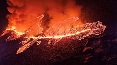 In pictures: Volcano erupts south of Iceland capital Reykjavik