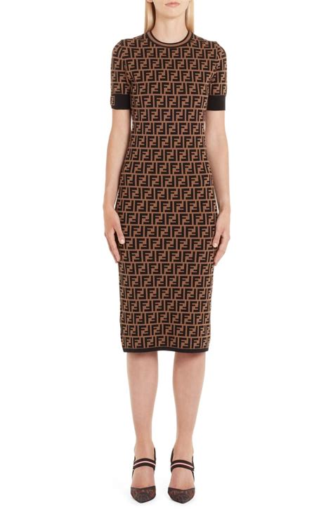 Fendi FF Logo Knit Dress | Nordstrom